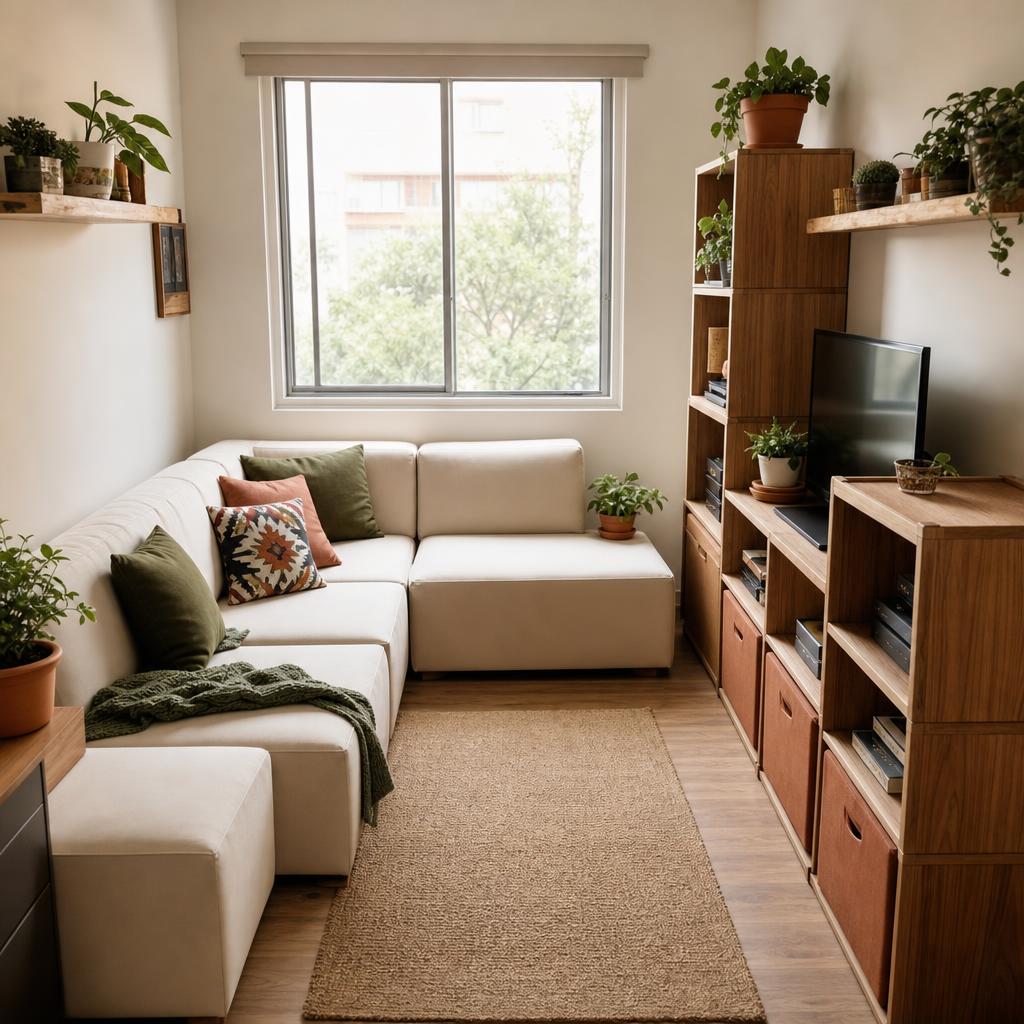 Muebles modulares para sala pequeña: opciones y precios