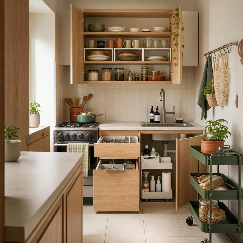 Cómo organizar una cocina pequeña sin remodelar (guía completa)