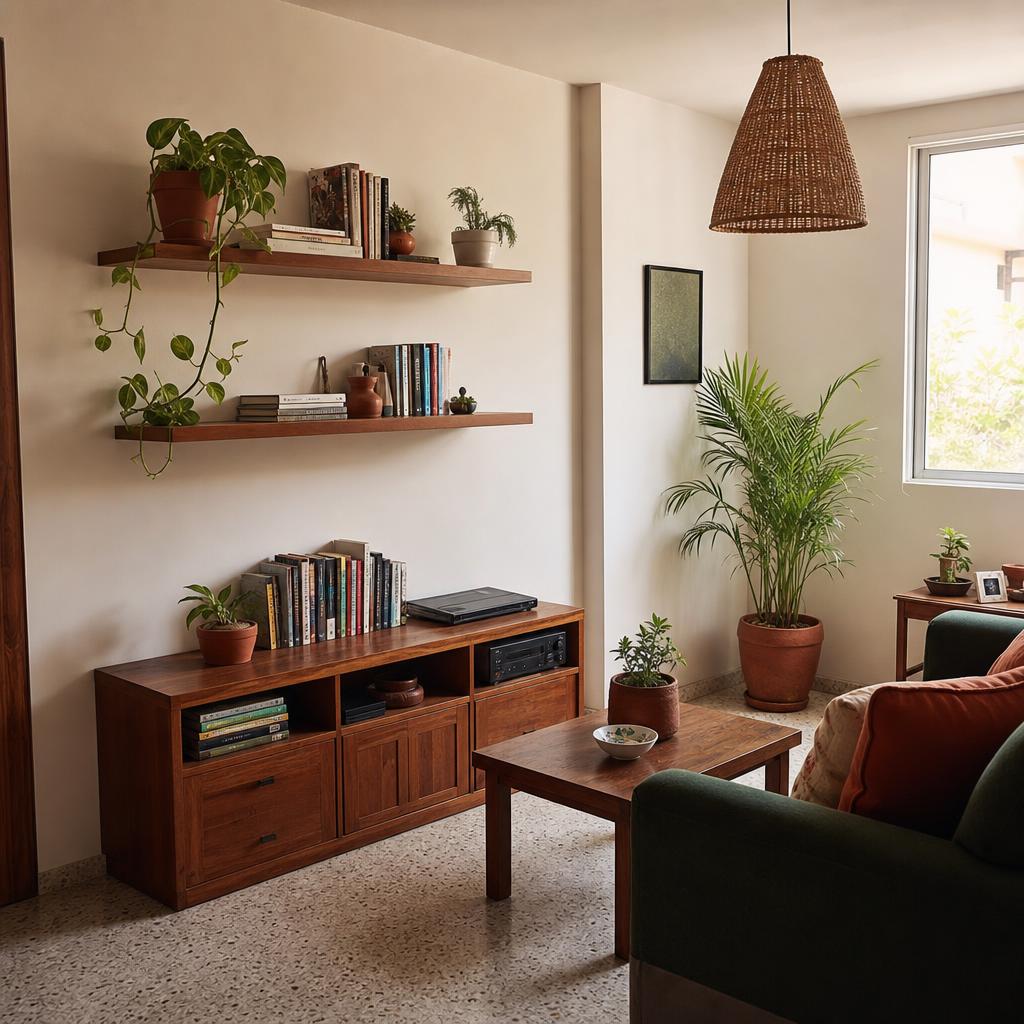 Repisas flotantes vs. muebles tradicionales: cuál conviene en espacios reducidos