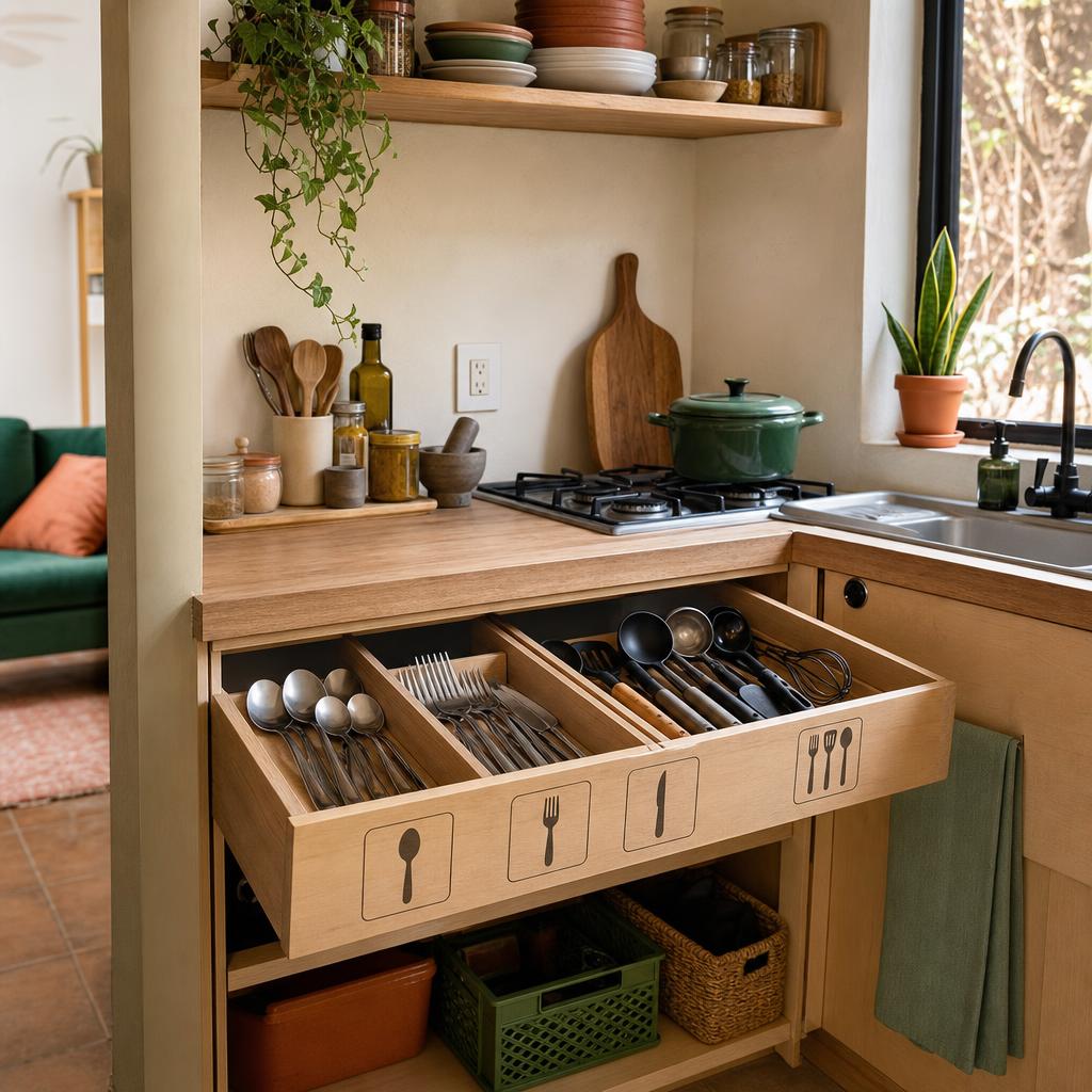 Etiqueta si comparten cocina varias personas en un espacio pequeño